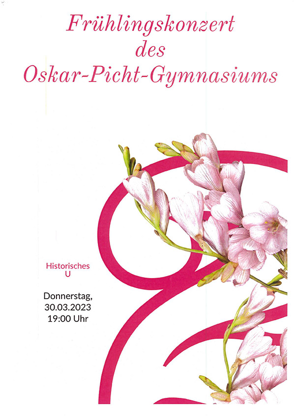 Bild für Frühlingskonzert des Oskar-Picht-Gymnasiums Pasewalk