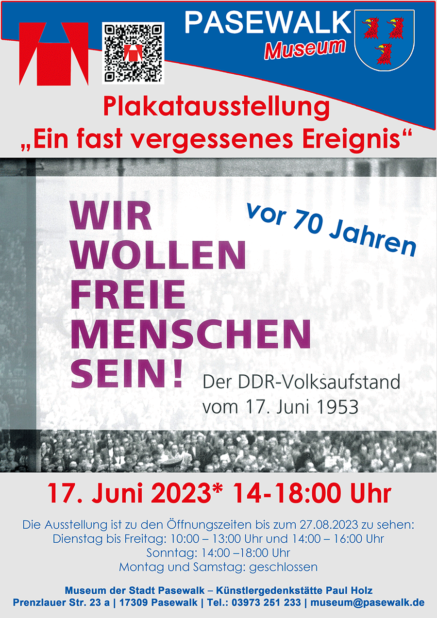 Bild für Plakatausstellung zum DDR-Volksaufstand am 17. Juni 1953