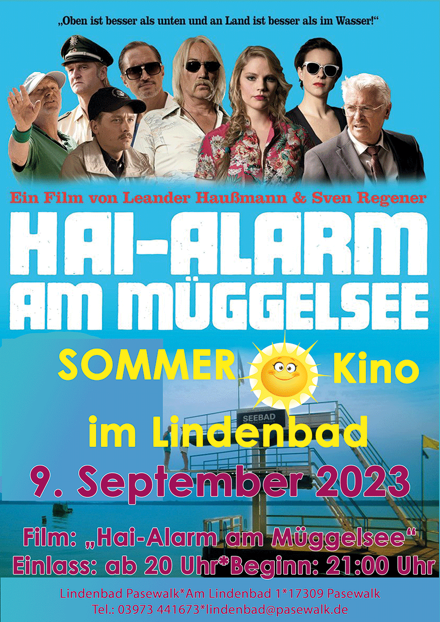 Bild für Sommerkino im Lindenbad – Hai-Alarm am Müggelsee