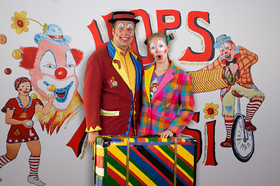 Bild für Clown Hops und Hopsi Kinderprogramm