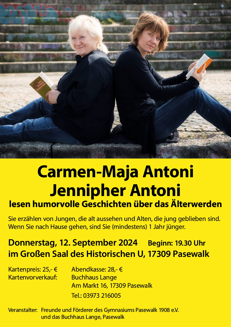 Bild für Lesung mit Carmen-Maja Antoni und Jennipher Antoni